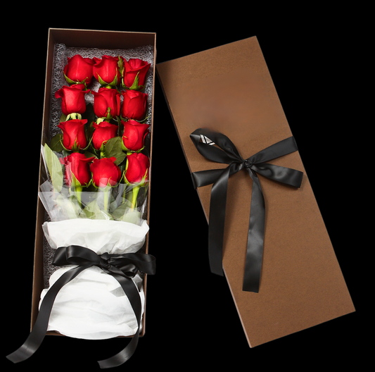 Dozen Roses Deluxe in a Box