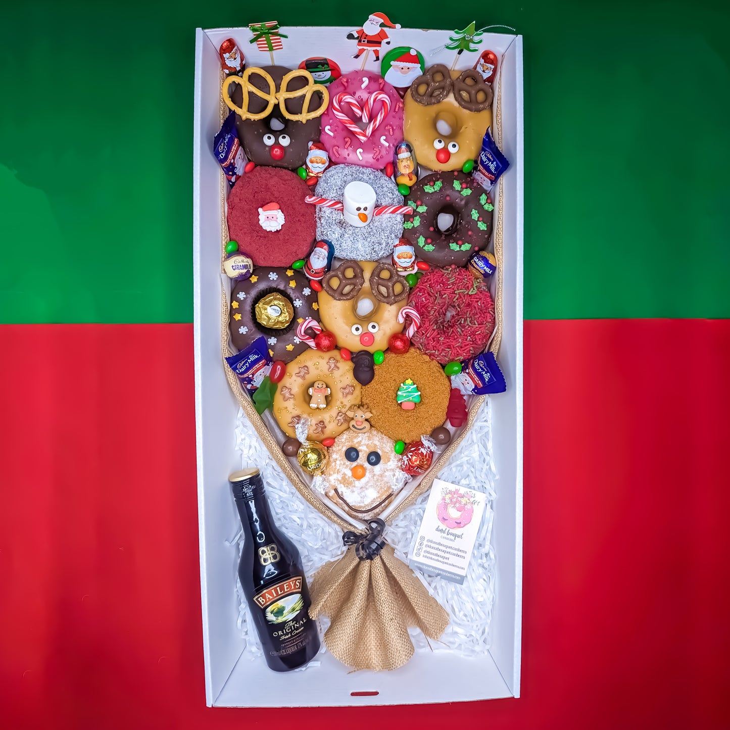 Gluten Free Christmas Gift Donut Bouquet