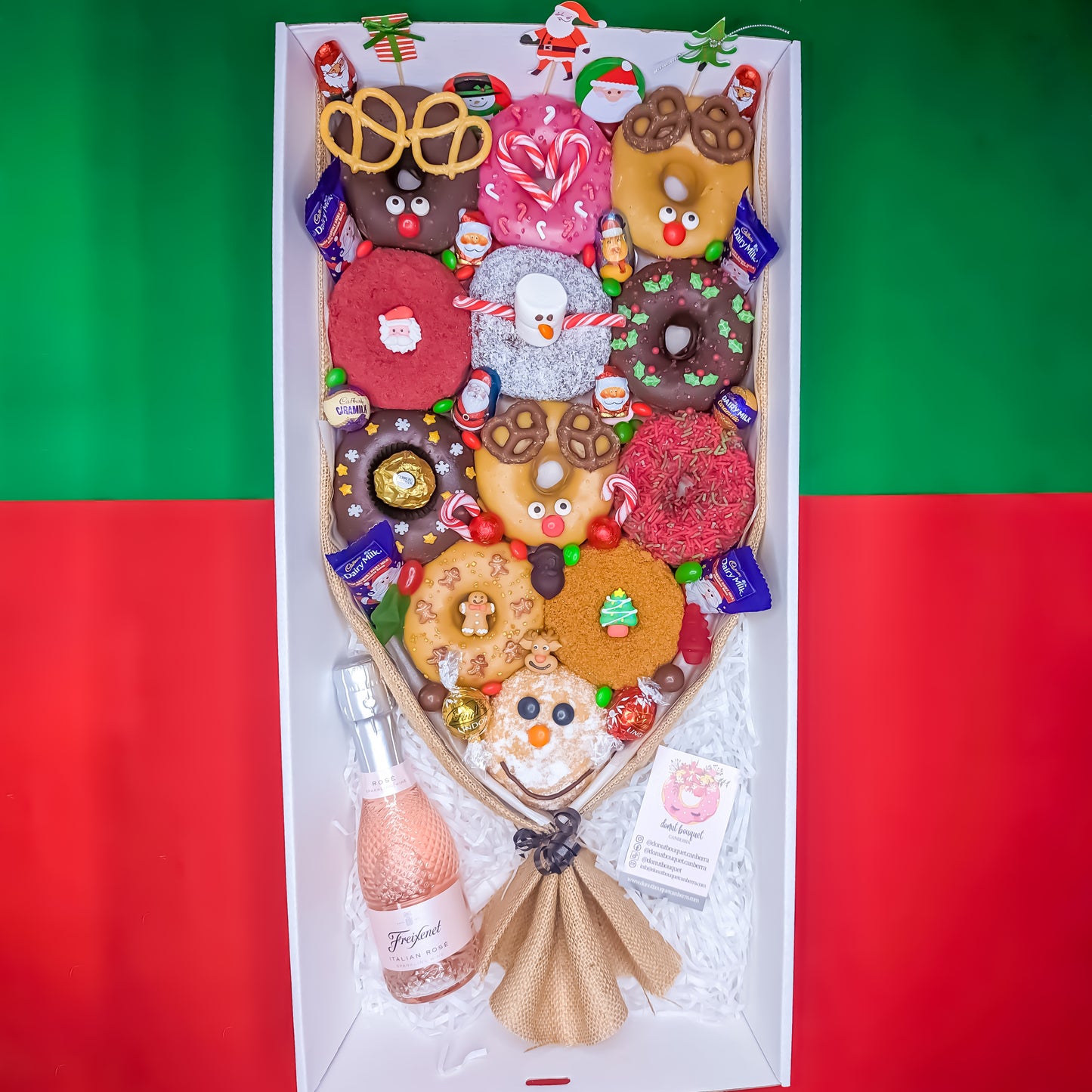 Gluten Free Christmas Gift Donut Bouquet